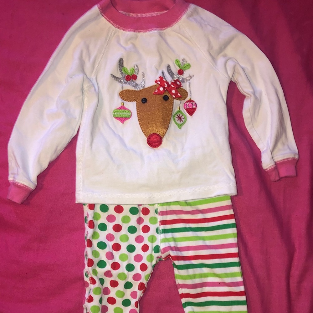 Mud pie reindeer pajamas